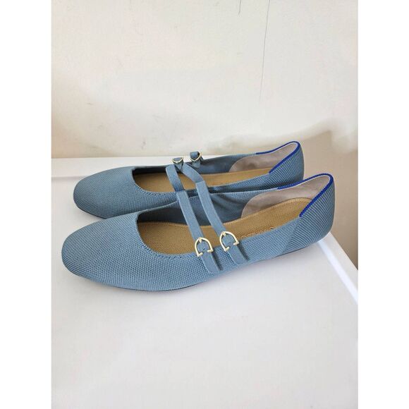 Rothy's The Double Buckle Mary Jane - Sky Size 10 NWOB - Picture 4 of 10